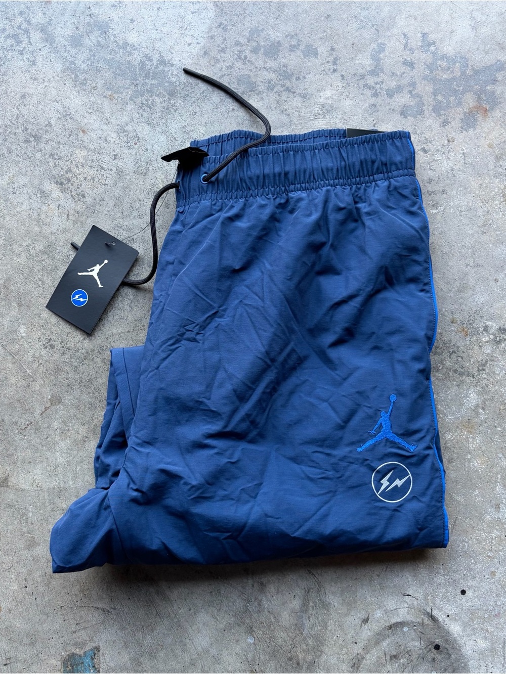 Jordan x Fragments Men’s Navy Track Pants New NWT